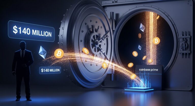 BlackRock Moves $140M Bitcoin and Ether to Coinbase Prime