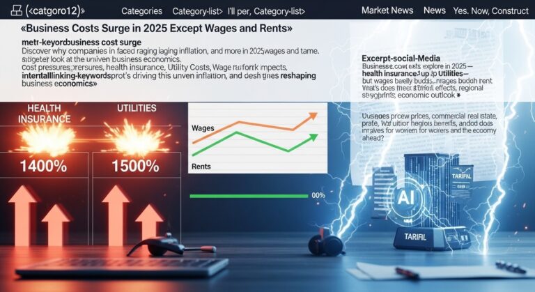 Business Costs Surge in 2025 Except Wages and Rents