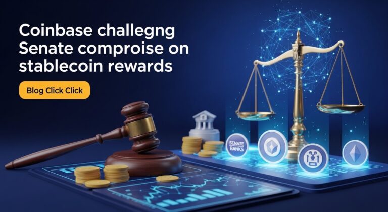 Coinbase Challenges Senate Stablecoin Rewards Compromise