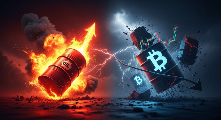 Crypto Prices Drop as Oil Surges to $115 Amid Geopolitical Chaos