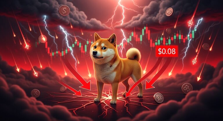 Dogecoin Price Risks Drop Below $0.08 Amid Bearish Pressure