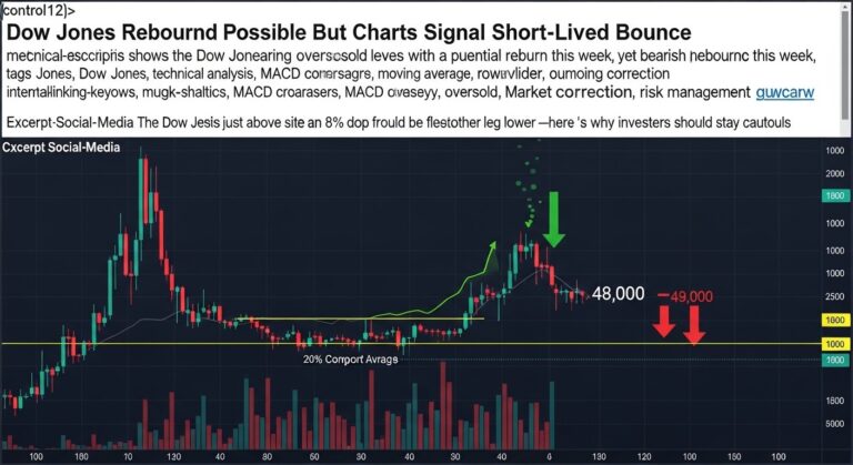 Dow Jones Rebound Possible But Charts Signal Short-Lived Bounce