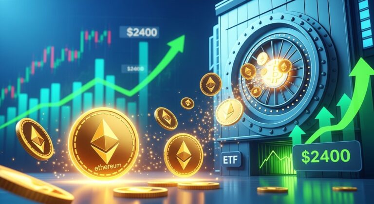 Ethereum ETFs Surge: Inflows Hit 3-Week High, ETH Eyeing $2,400 Breakout