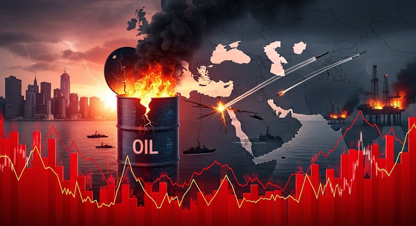 Markets tumble, oil soars past , and bonds sell off as Iran conflict disrupts energy flows through the Strait of Hormuz, raising inflation fears ahead of key US jobs data.