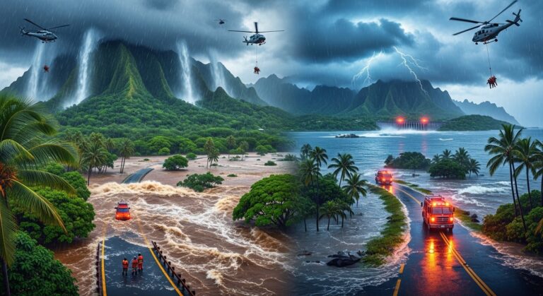Hawaii Flooding Crisis: Over 230 Rescued Amid Billion-Dollar Damage