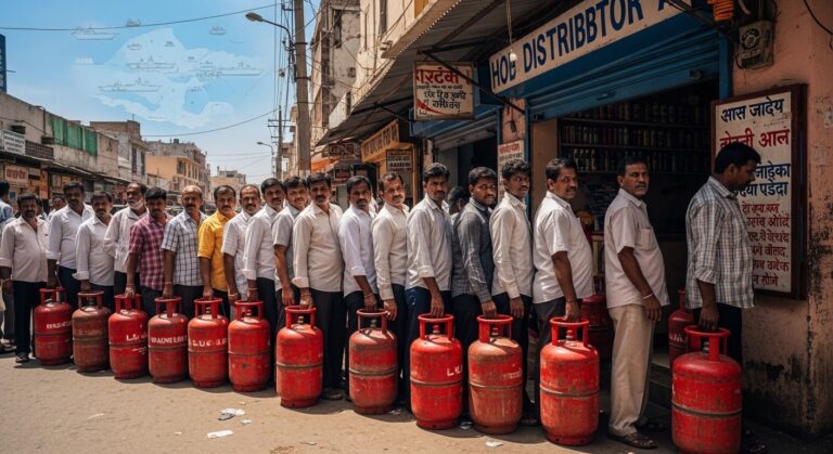 India Faces LPG Shortage Panic Buying Amid Middle East War