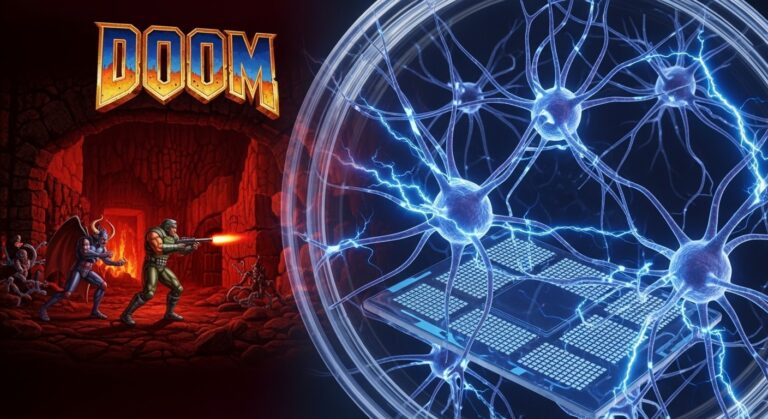 Lab-Grown Brain Cells Learn to Play Doom
