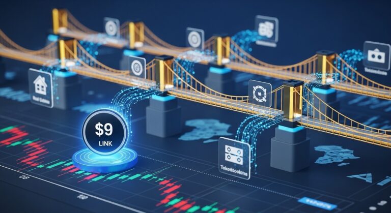 LINK Consolidates Above $9 as CCIP Powers Chainlink Tokenization Leadership