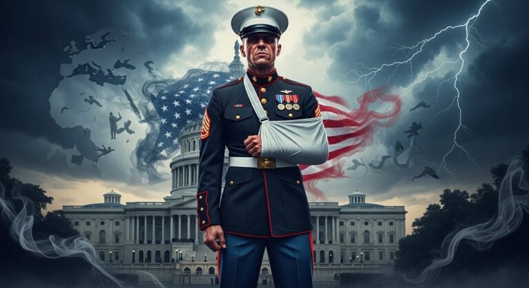 Marine Veteran Injured Protesting Iran Conflict