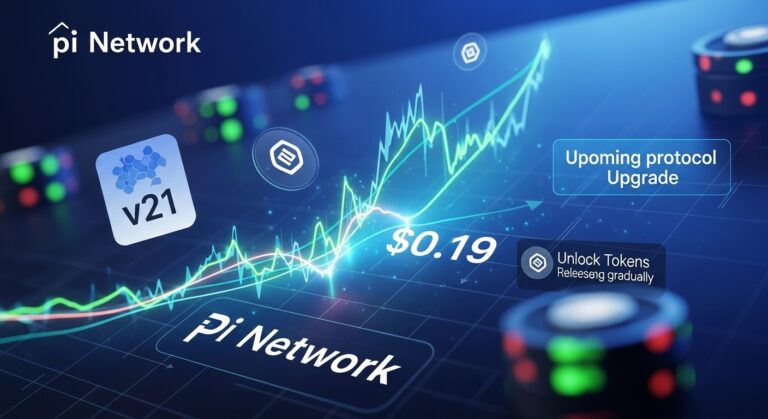 Pi Network PI Token Surges Above $0.19 Amid v21 Upgrade Hype