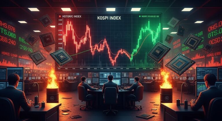 South Korea Kospi Volatility Hits Record Highs