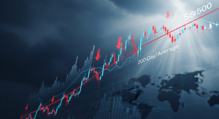 S&P 500 Tests Key 200-Day Average Amid Selloff