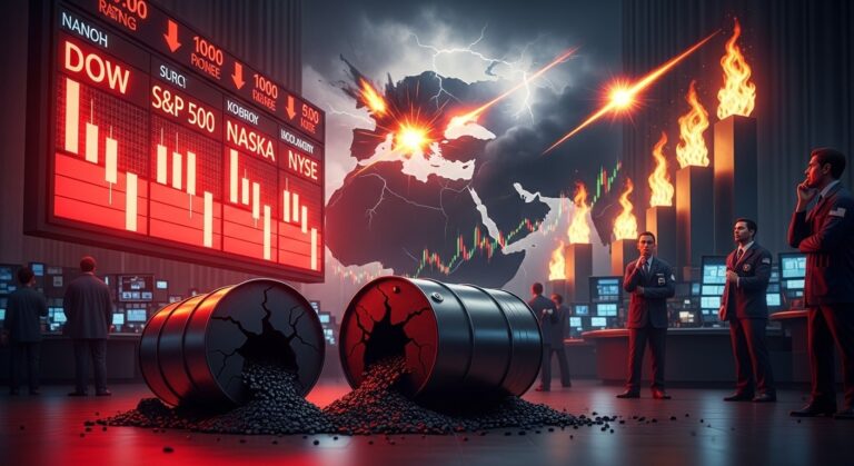 Stock Market Tumbles on Iran Conflict Oil Surge