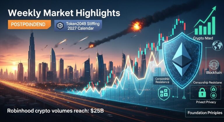 Token2049 Postponed, Robinhood Crypto Surge, Ethereum Mandate Key Updates