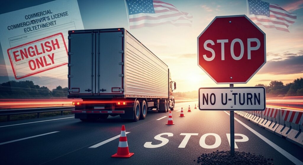 Trump Mandates English-Only CDL Tests for Truck Drivers