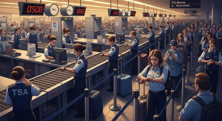 US Airports Face 3-Hour TSA Delays Amid Shutdown