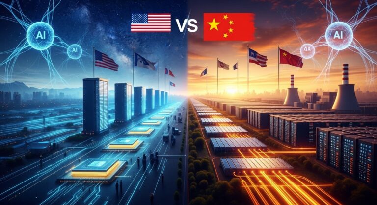 US China AI Race Winners Stocks Power Compute