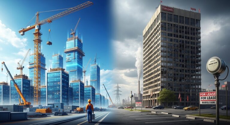 US Construction Trends 2025: AI Boom Meets Office Bust