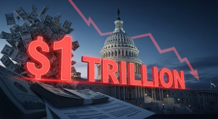 U.S. Deficit Hits $1 Trillion But Falls Below Last Year