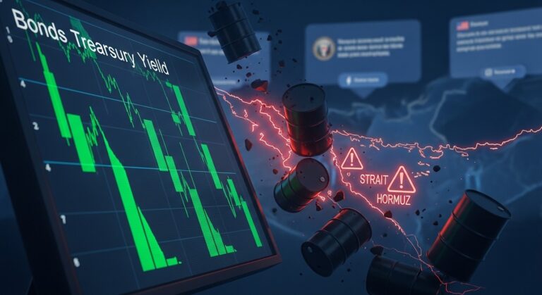 U.S. Treasury Yields Fall as Oil Plunges on Trump Iran Warning