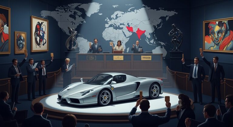 Wealthy Buyers Defy Geopolitical Turmoil in Art and Classic Car Auctions