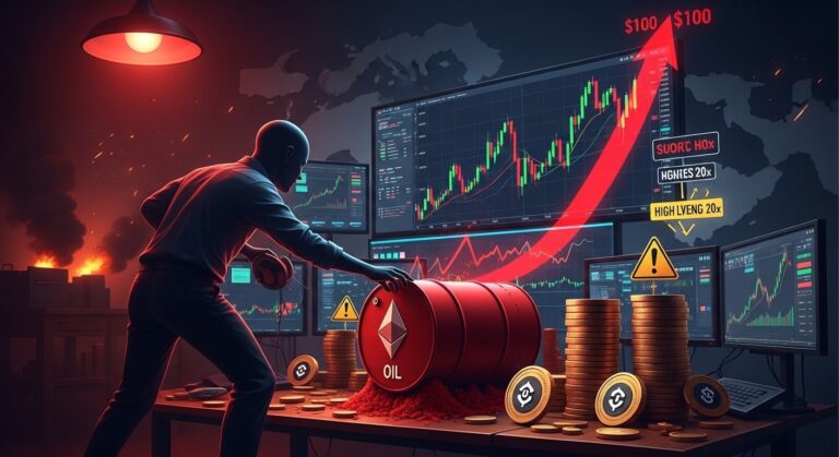 Whale Risks $5.6M on 20x Oil Short via Hyperliquid