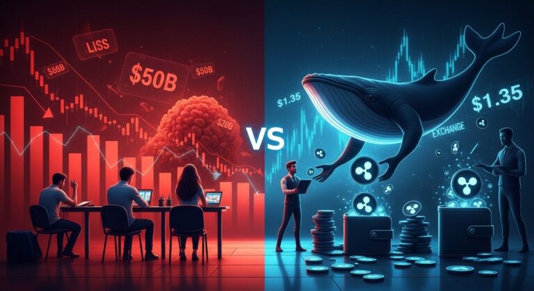 XRP Whales Accumulate Amid $50 Billion Holder Losses