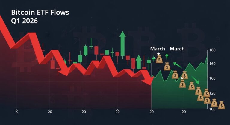 Bitcoin ETFs End Q1 2026 in the Red Despite March Comeback