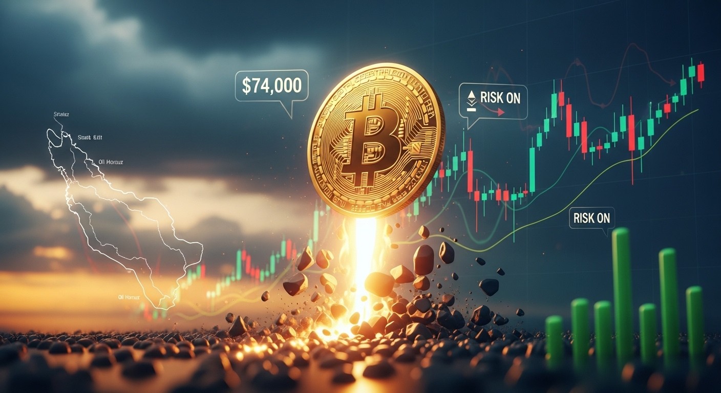 Bitcoin Surges 5 Percent to Four Week High on Iran Peace Hopes