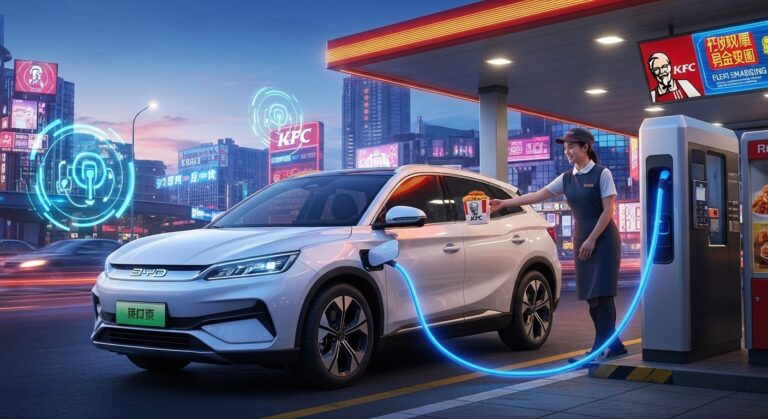BYD and KFC Team Up for 9-Minute EV Charging and Dining in China
