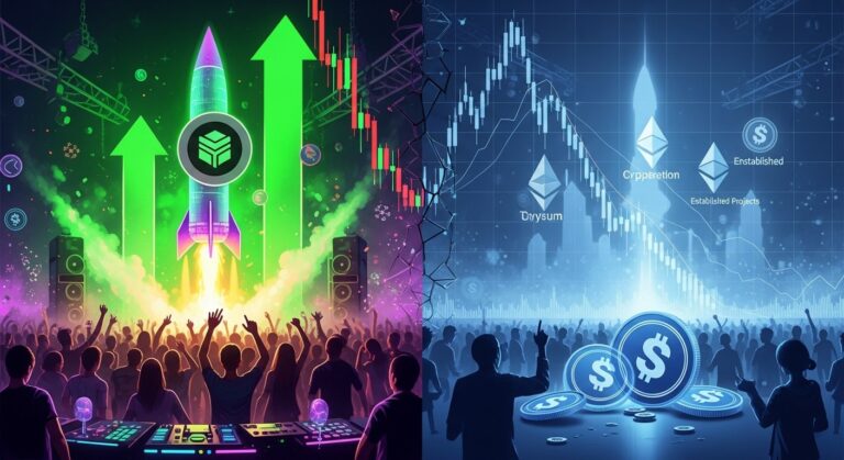 Crypto Market Splits as RaveDAO Soars Over 200 Percent