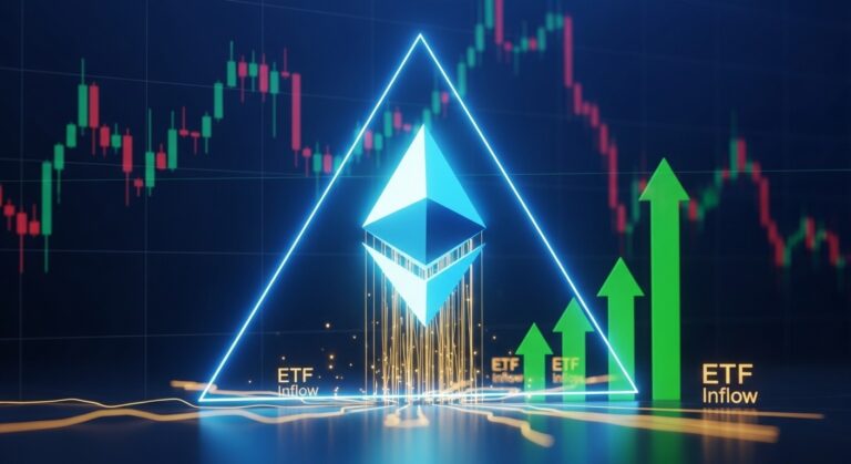 Ethereum Bullish Triangle Forms With ETF Inflows Streak – Breakout Coming?