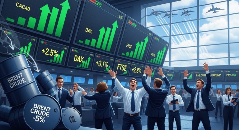 European Stocks Surge on US-Iran Ceasefire Relief Rally