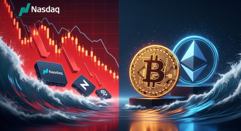 Nasdaq Dip Tests Crypto Decoupling as Bitcoin and Ethereum Stand Firm