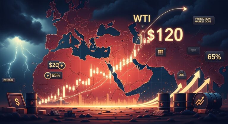Polymarket Bets 65% Chance WTI Oil Hits $120 in 2026