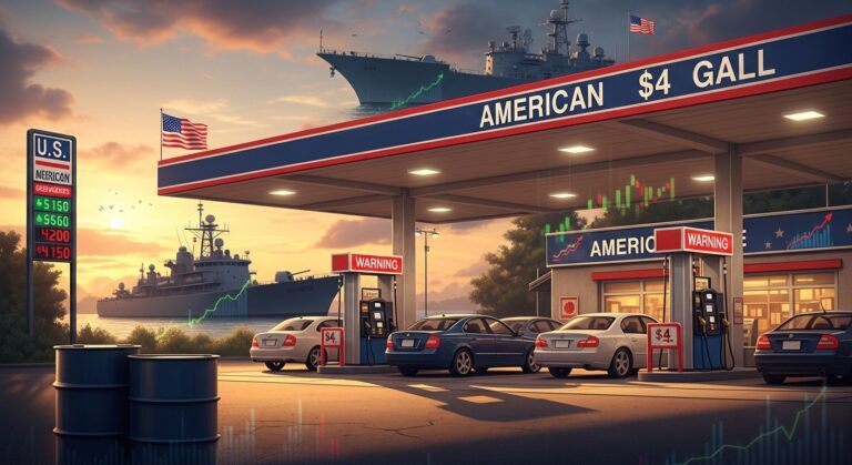 Trump Iran Blockade Sends US Gas Prices Past $4 Per Gallon