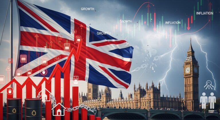 UK Growth Downgraded as Iran War Fuels Inflation and Delays Rate Cuts