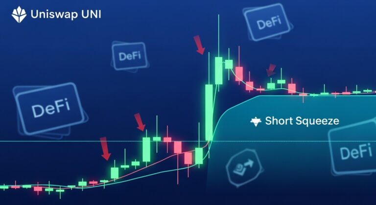 Uniswap Price Jumps on Perp Squeeze But Chart Signals Range Trading