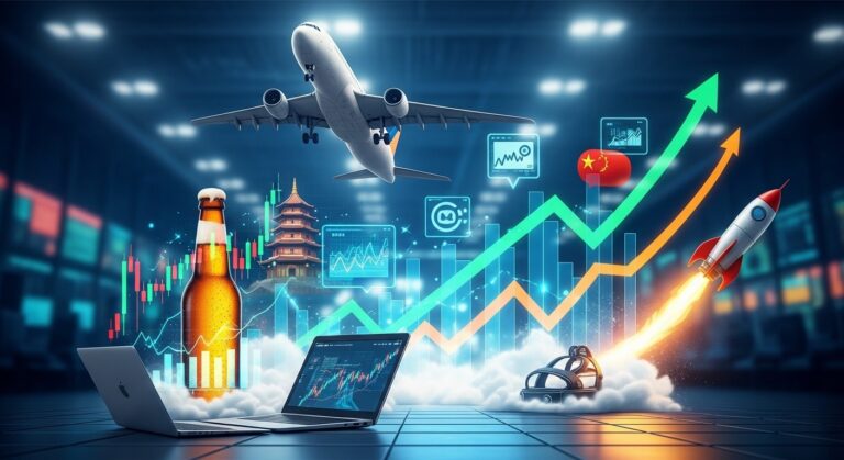 Wednesday Stock Moves: Airlines, Beer, China Tech & Space Race