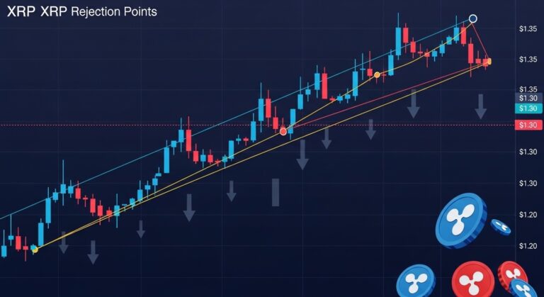 XRP Price at Risk Below $1.30 Support After Failed Breakout