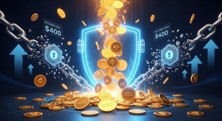 Zcash Price Eyes $400 Rally as Shielded Supply Hits Record
