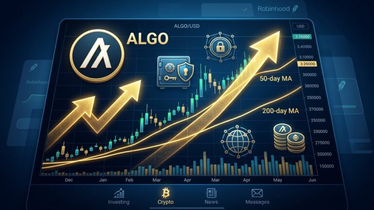 Algorand Approaches Golden Cross After Robinhood Listing: Path to $0.20?