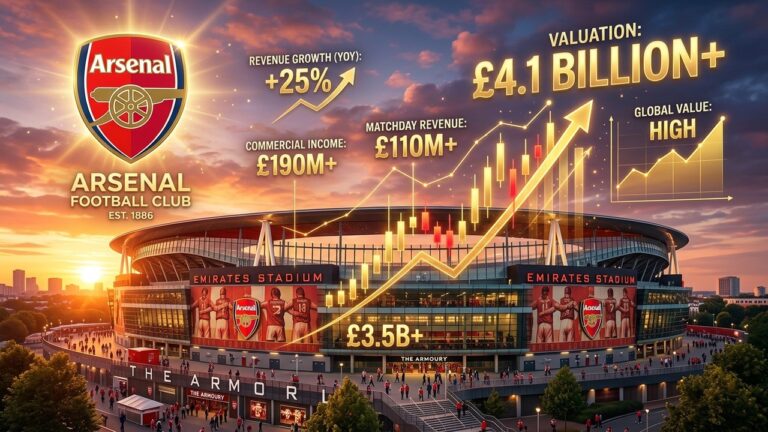 Arsenal Valuation Hits $4.8 Billion as Premier League Powerhouse Soars
