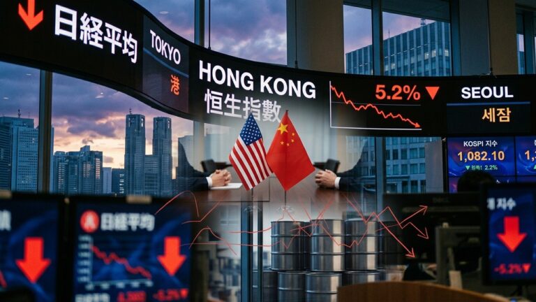 Asia Markets Open Lower as Trump Xi Meeting and Iran Tensions Weigh on SentimentPlanning output- Structure XML output with financial categories and rephrased market content.