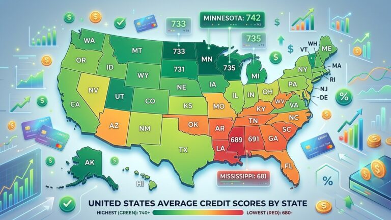 Average Credit Score by State 2026: Highest & Lowest Revealed