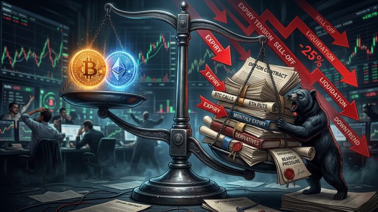 Bitcoin Ethereum Options Expiry: $7.5B Test Weakens Crypto Bulls