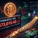 Bitcoin Nears $73K as Exchange Reserves Hit Rare Lows