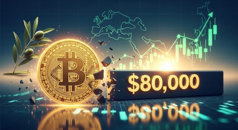 Bitcoin Price Approaches $80,000 on Iran Peace Proposal