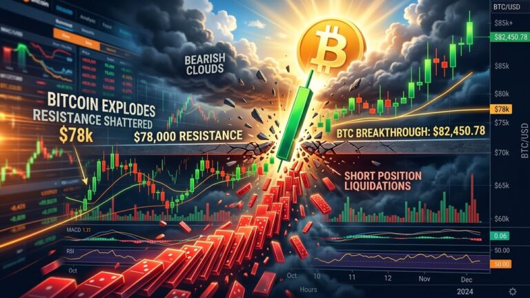 Bitcoin Surges Above 78K in Sharp Short Squeeze