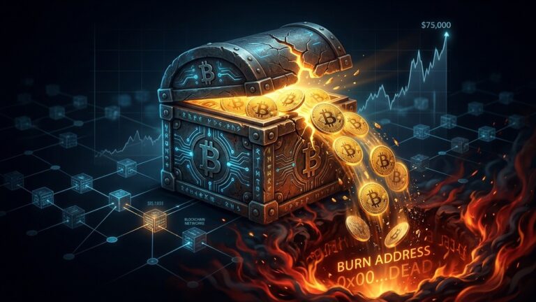 Bitcoin Whale Burns $8M BTC as Price Nears $76K Milestone